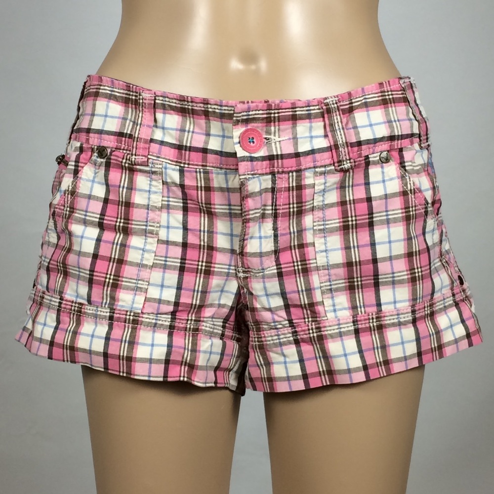 American Eagle Outfitters Plaid Short Shorts